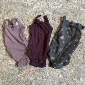 Jamie Kay Ribbed Baby Bodysuit in Lavender